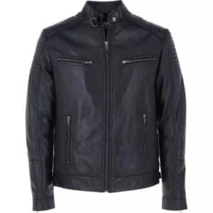Men's Black Leather Jacket