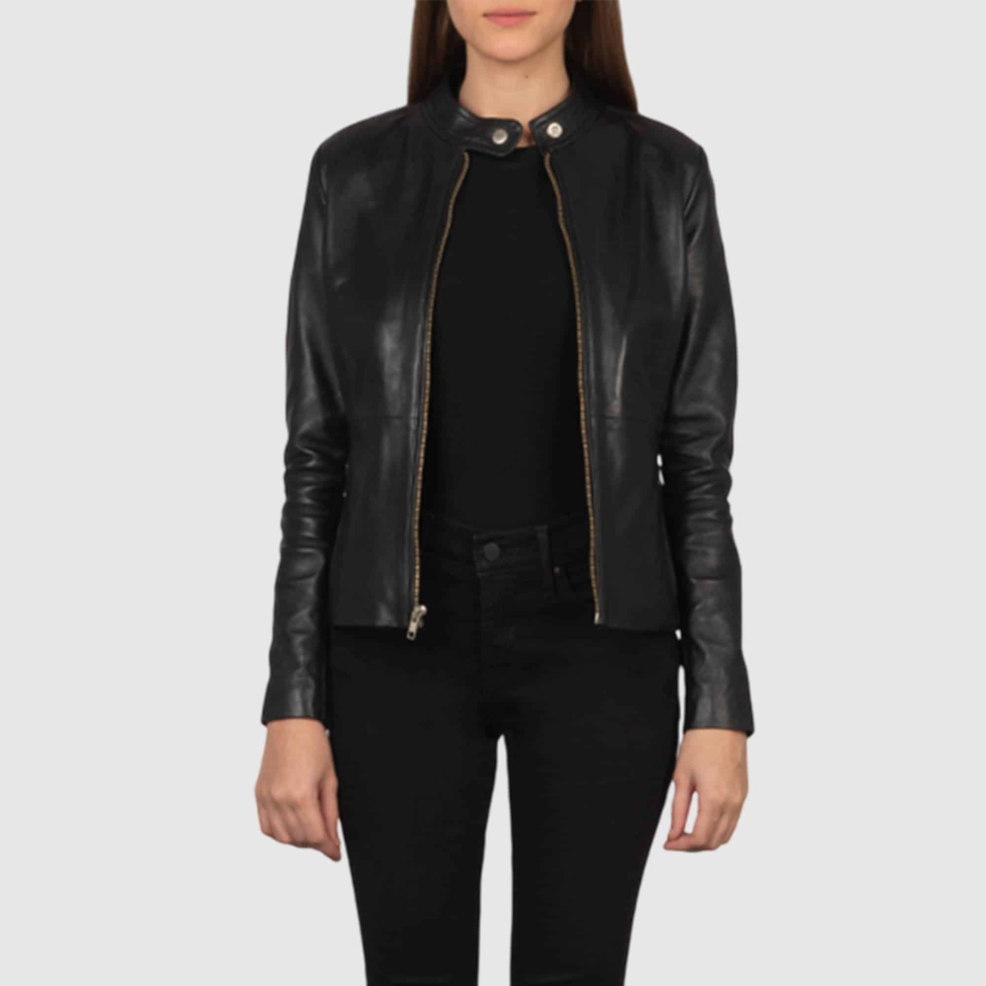 Black Biker Leather Jacket