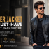 Man wearing a premium black leather jacket from Fiesta Fashion paired with jeans for a modern casual streetwear look.